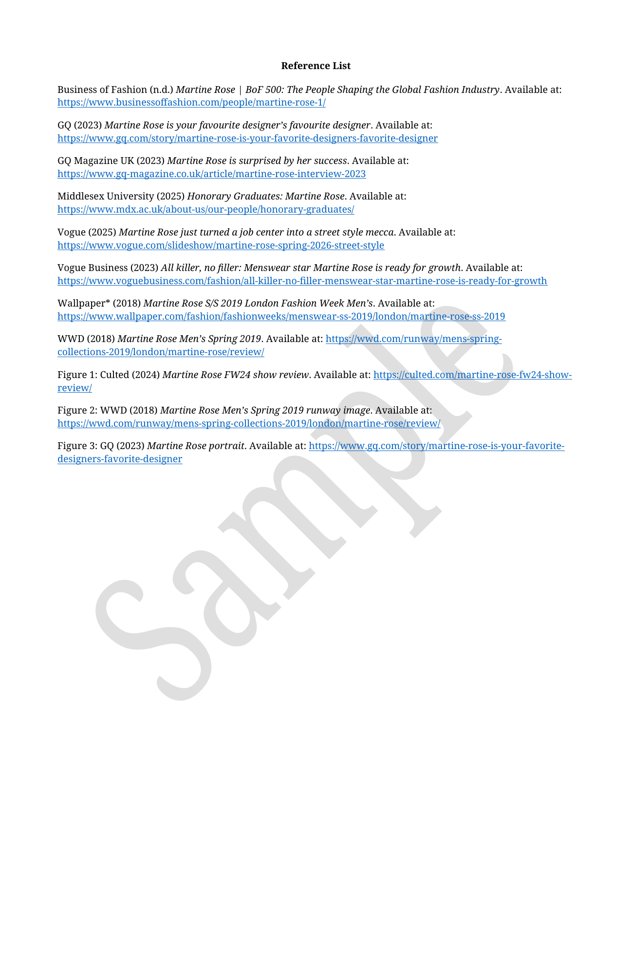 Anonymised Formatting and Referencing sample